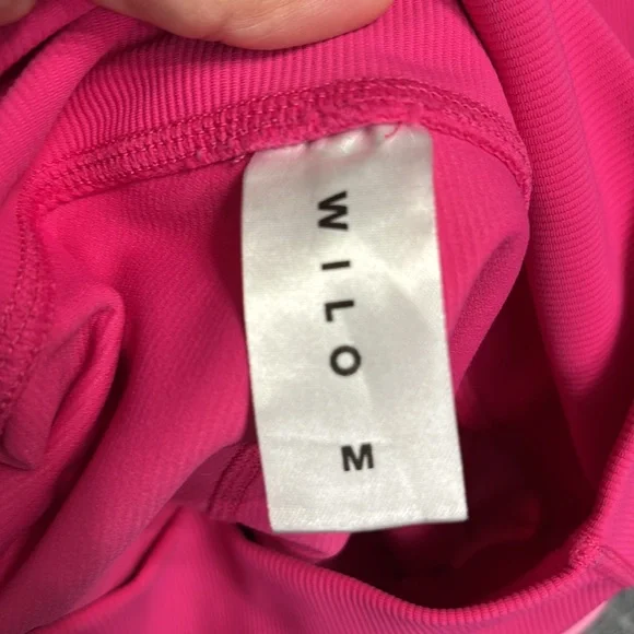 Pink ribbed WILO leggings - Picture 2 of 2